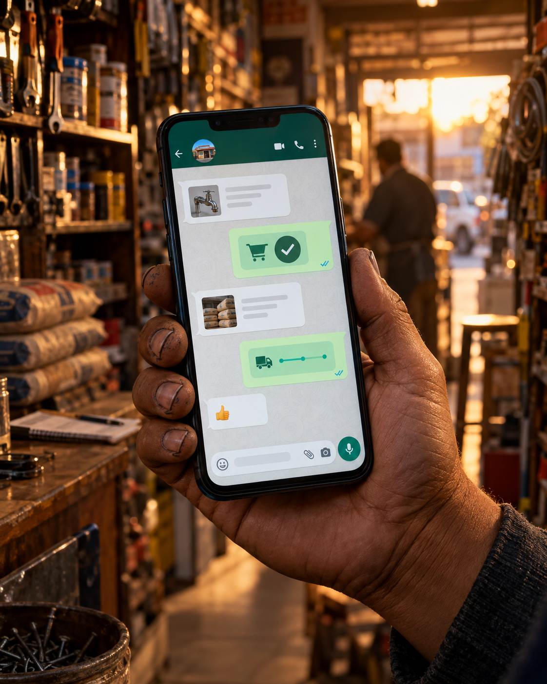 Agente de IA atendiendo consultas en WhatsApp para pymes.